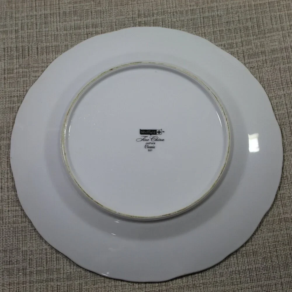 Sheffield Fine China Japan Classic 501 Set of 4 Dinner Plates